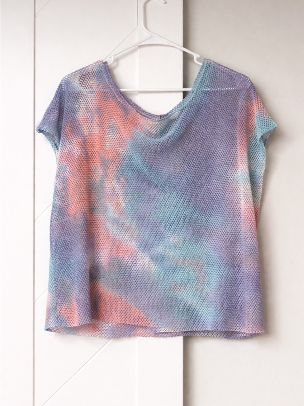 Forever 21+ Tie Dye Mesh Top 3X Sheer Lightweight Cover Up
